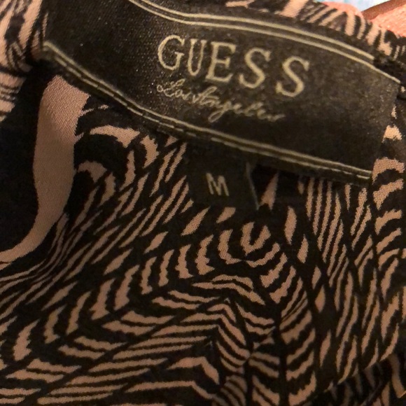 Ruffle front open back black and white tank - Picture 7 of 8